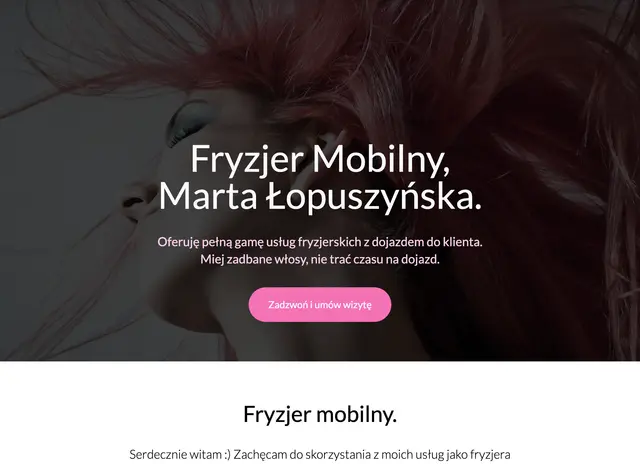 High-performance, responsive service platform for a mobile hair salon featuring transparent pricing tiers, interactive travel zone calculator, and streamlined booking flows.